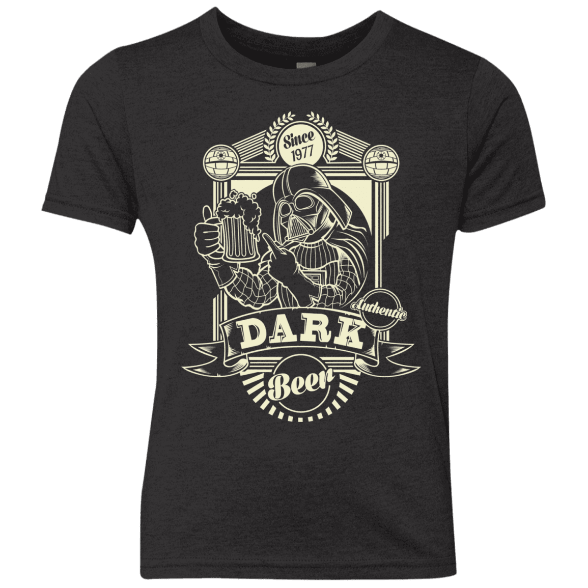 T-Shirts Vintage Black / YXS Dark Beer Youth Triblend T-Shirt