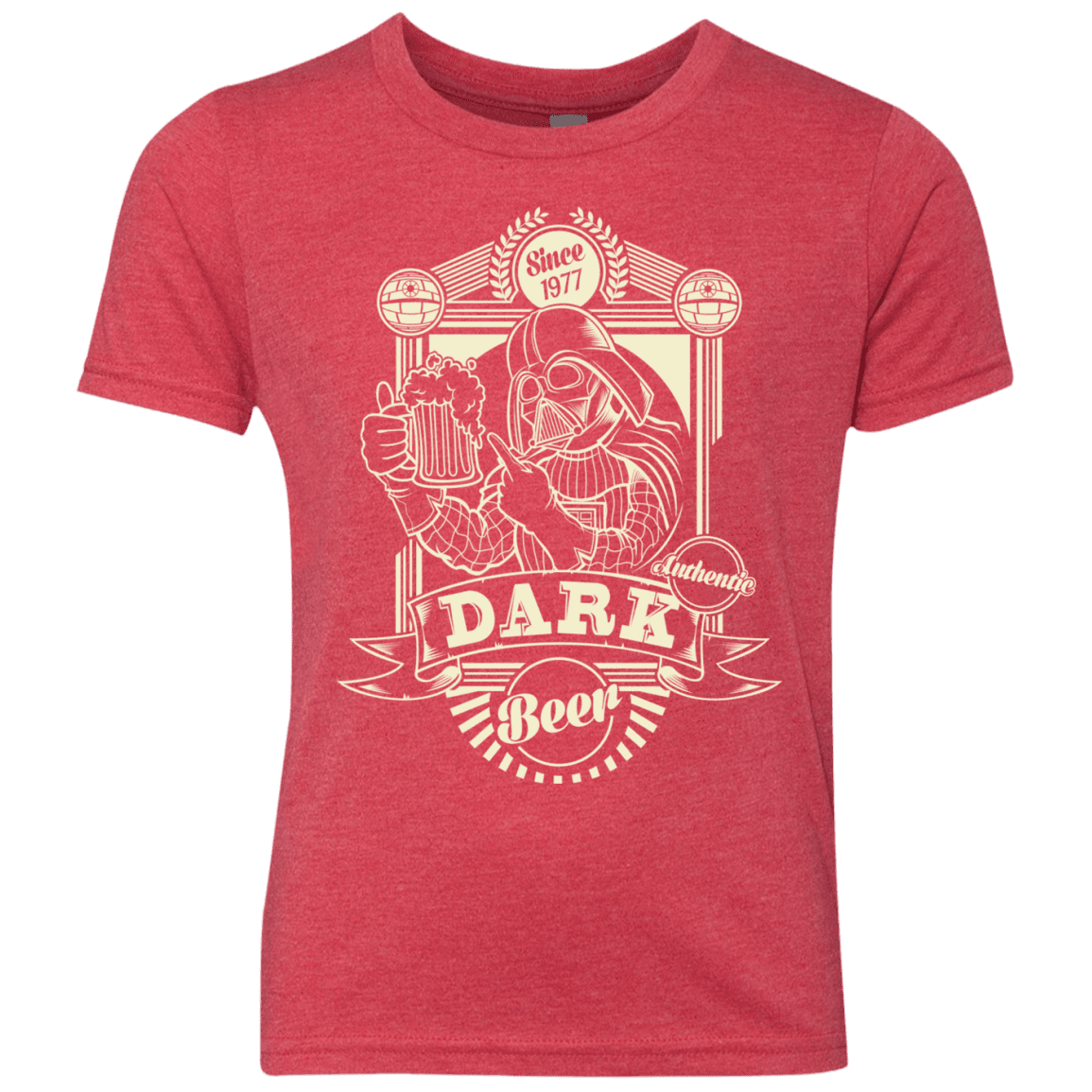T-Shirts Vintage Red / YXS Dark Beer Youth Triblend T-Shirt