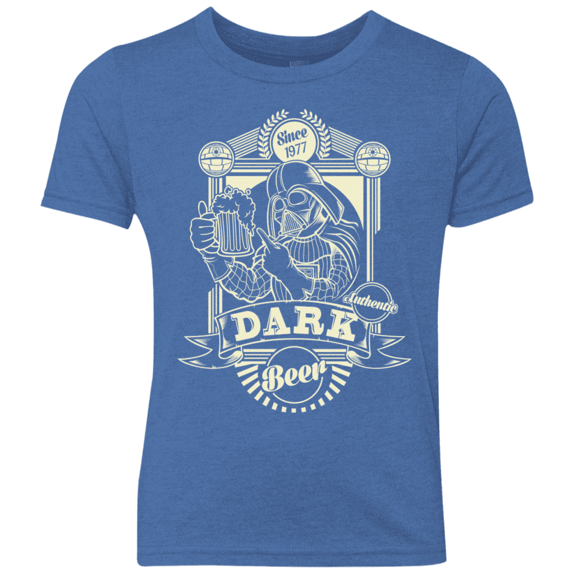 T-Shirts Vintage Royal / YXS Dark Beer Youth Triblend T-Shirt