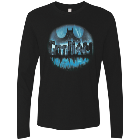 T-Shirts Black / Small Dark City Men's Premium Long Sleeve
