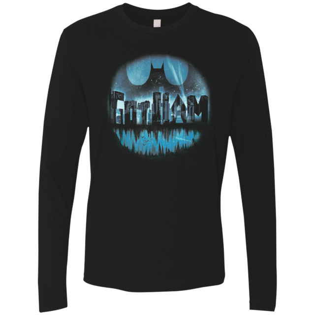 T-Shirts Black / Small Dark City Men's Premium Long Sleeve