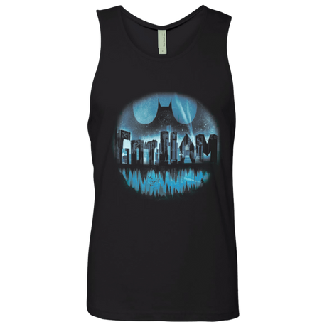 T-Shirts Black / Small Dark City Men's Premium Tank Top