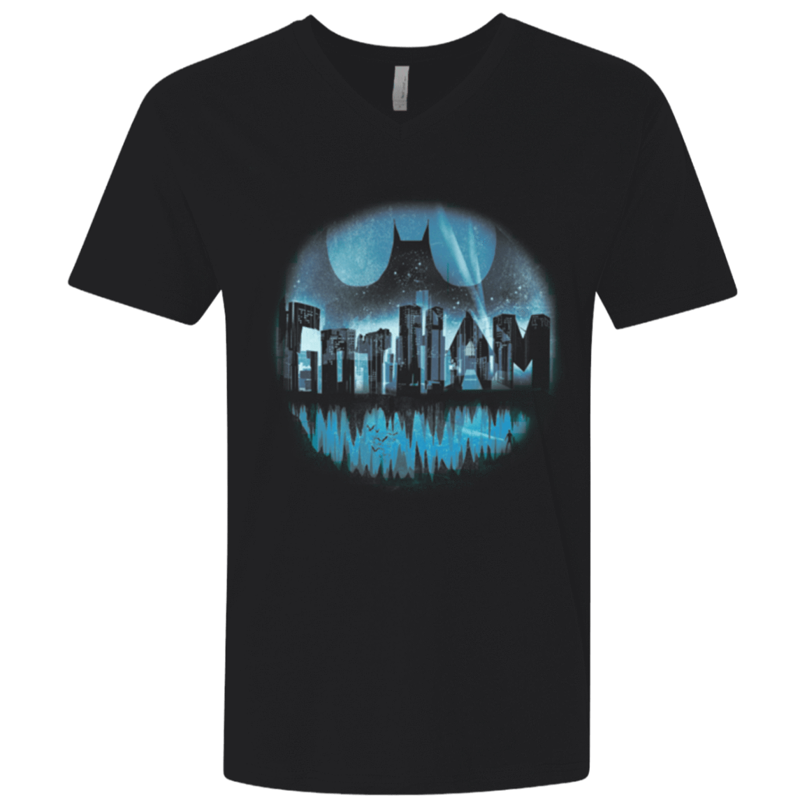 T-Shirts Black / X-Small Dark City Men's Premium V-Neck