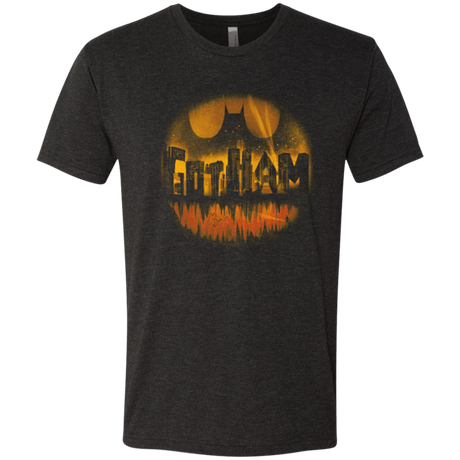 T-Shirts Vintage Black / Small Dark City Orange Version Men's Triblend T-Shirt