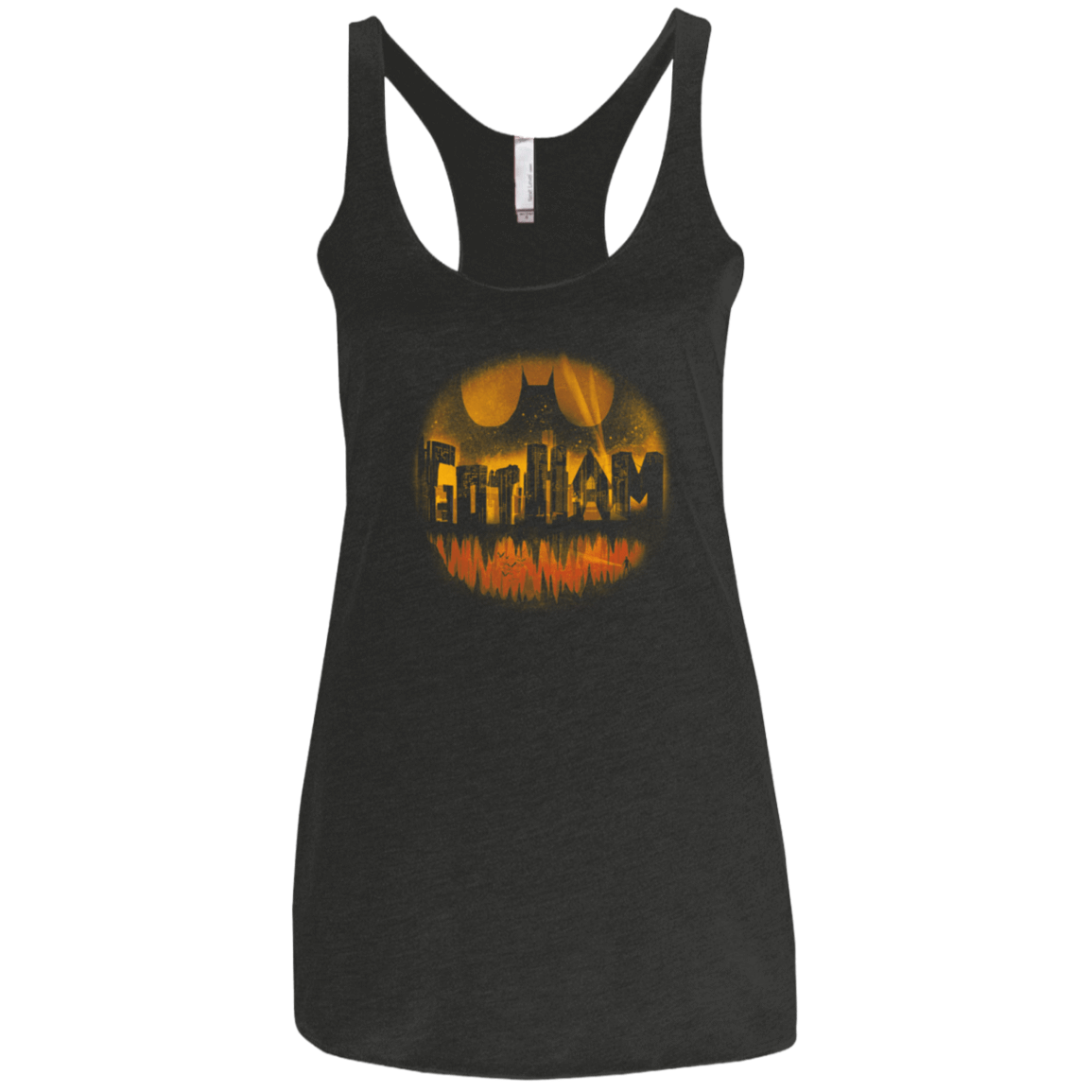 T-Shirts Vintage Black / X-Small Dark City Orange Version Women's Triblend Racerback Tank