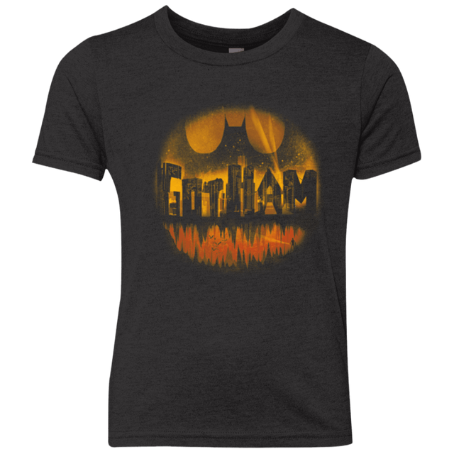 T-Shirts Vintage Black / YXS Dark City Orange Version Youth Triblend T-Shirt