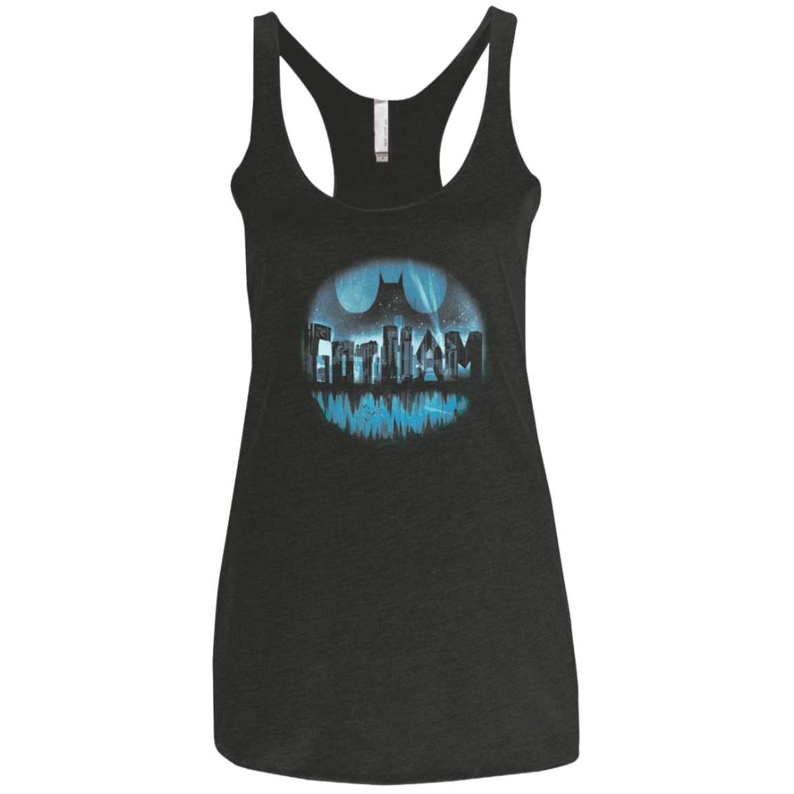 T-Shirts Vintage Black / X-Small Dark City Women's Triblend Racerback Tank