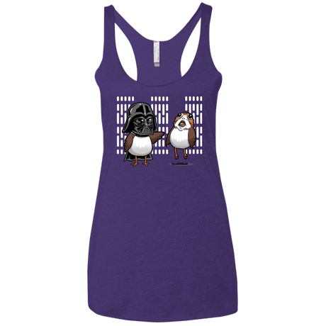 T-Shirts Purple / X-Small Dark Critter Women's Triblend Racerback Tank