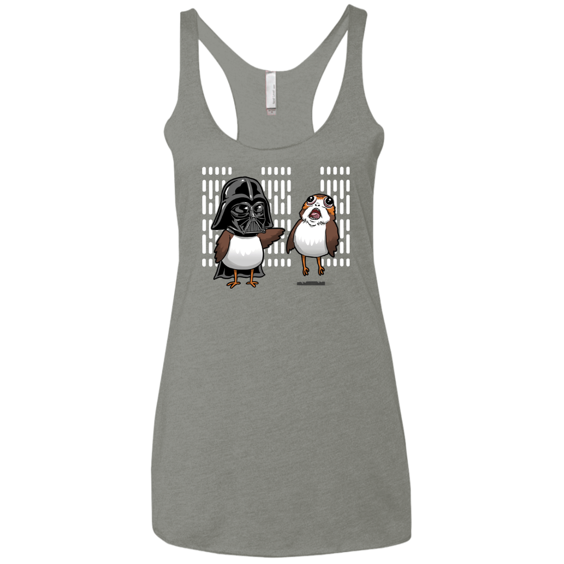 T-Shirts Venetian Grey / X-Small Dark Critter Women's Triblend Racerback Tank