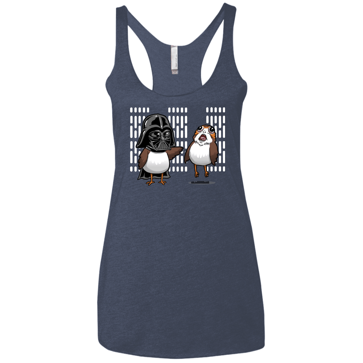 T-Shirts Vintage Navy / X-Small Dark Critter Women's Triblend Racerback Tank