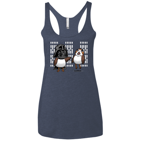 T-Shirts Vintage Navy / X-Small Dark Critter Women's Triblend Racerback Tank