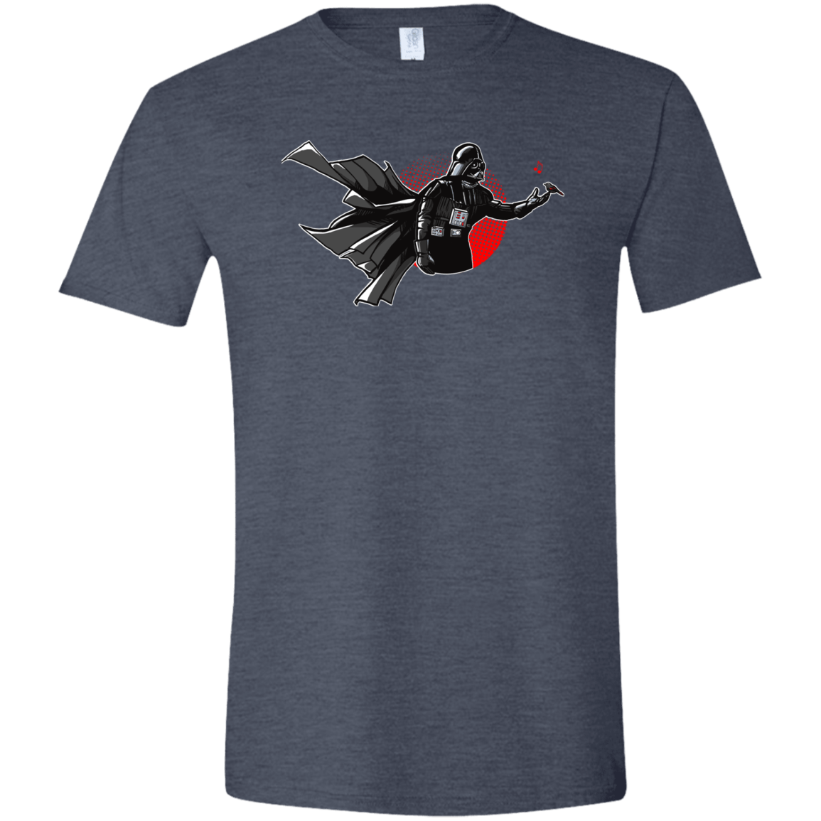 T-Shirts Heather Navy / S Dark Enforcer Men's Semi-Fitted Softstyle