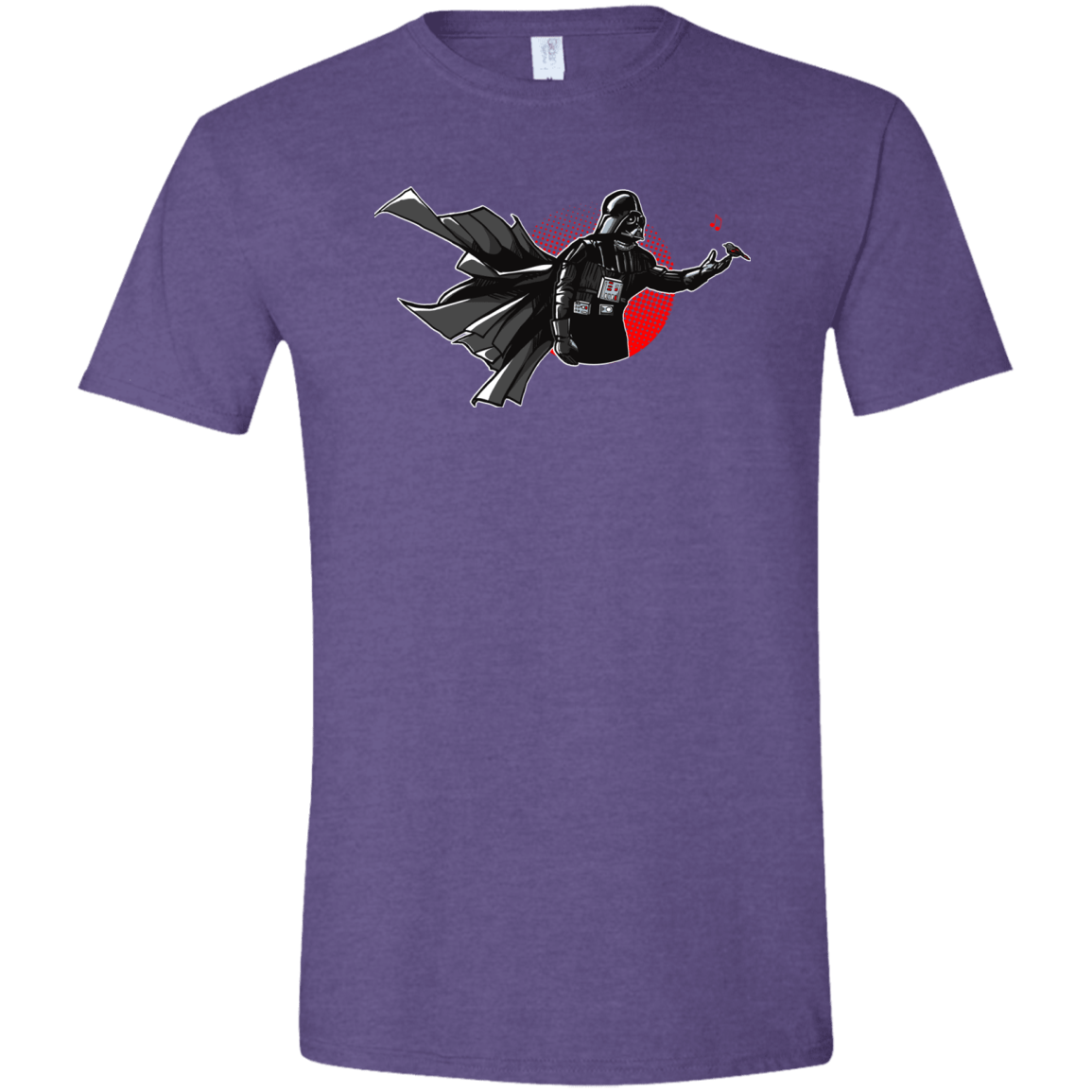 T-Shirts Heather Purple / S Dark Enforcer Men's Semi-Fitted Softstyle