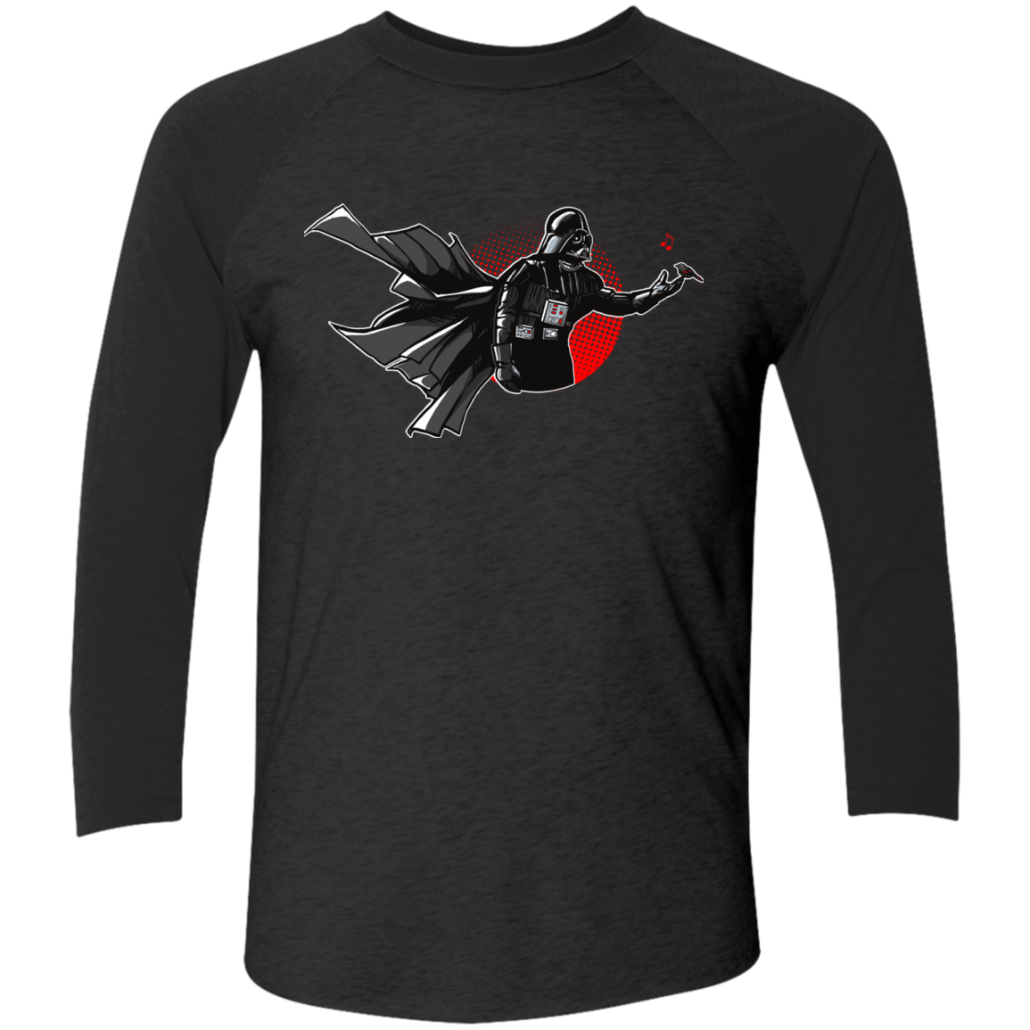 T-Shirts Vintage Black/Vintage Black / X-Small Dark Enforcer Men's Triblend 3/4 Sleeve