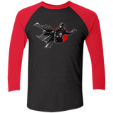 T-Shirts Vintage Black/Vintage Red / X-Small Dark Enforcer Men's Triblend 3/4 Sleeve