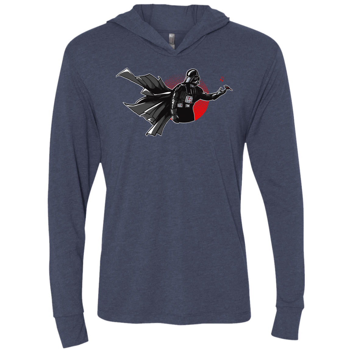 T-Shirts Vintage Navy / X-Small Dark Enforcer Triblend Long Sleeve Hoodie Tee