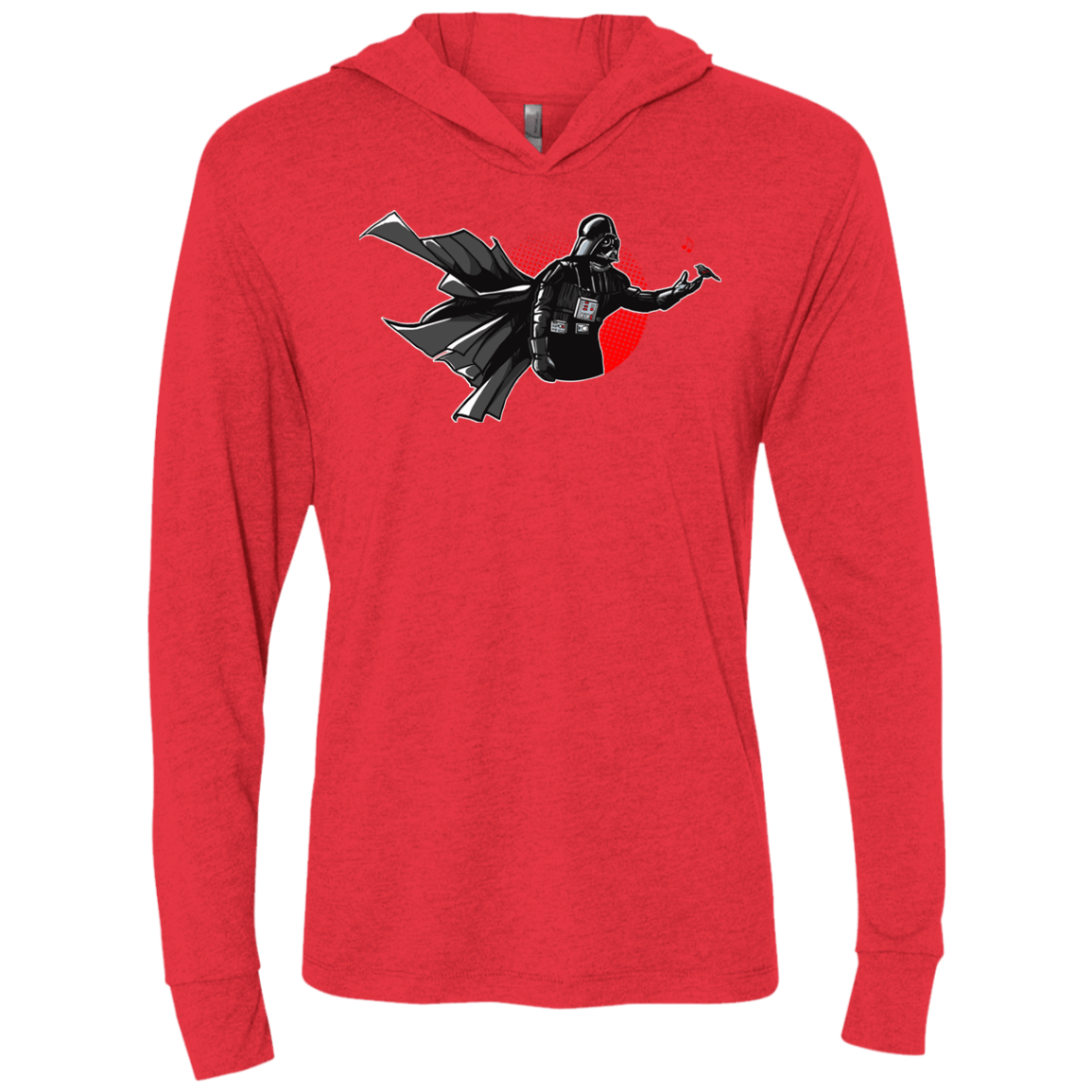 T-Shirts Vintage Red / X-Small Dark Enforcer Triblend Long Sleeve Hoodie Tee