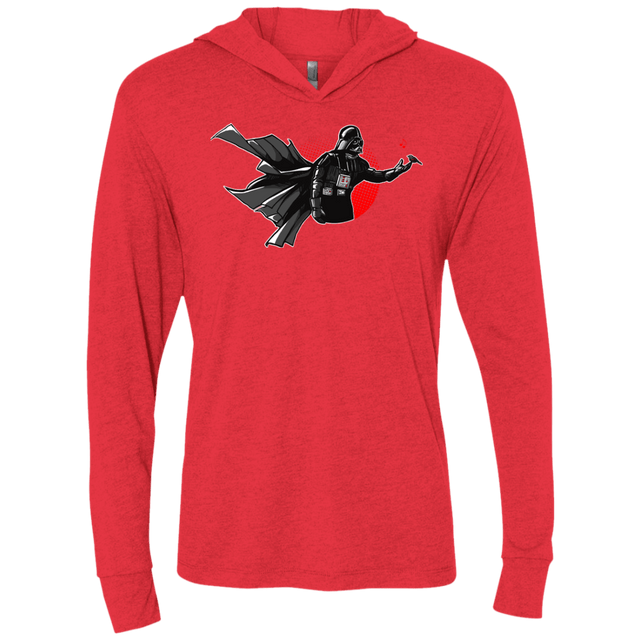 T-Shirts Vintage Red / X-Small Dark Enforcer Triblend Long Sleeve Hoodie Tee