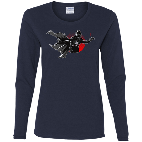 T-Shirts Navy / S Dark Enforcer Women's Long Sleeve T-Shirt