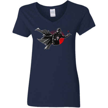 T-Shirts Navy / S Dark Enforcer Women's V-Neck T-Shirt