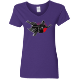 T-Shirts Purple / S Dark Enforcer Women's V-Neck T-Shirt