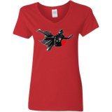 T-Shirts Red / S Dark Enforcer Women's V-Neck T-Shirt