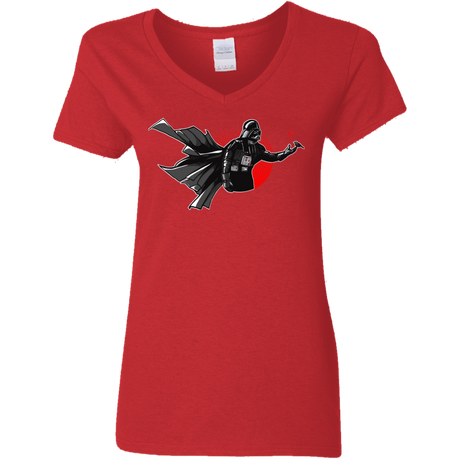 T-Shirts Red / S Dark Enforcer Women's V-Neck T-Shirt