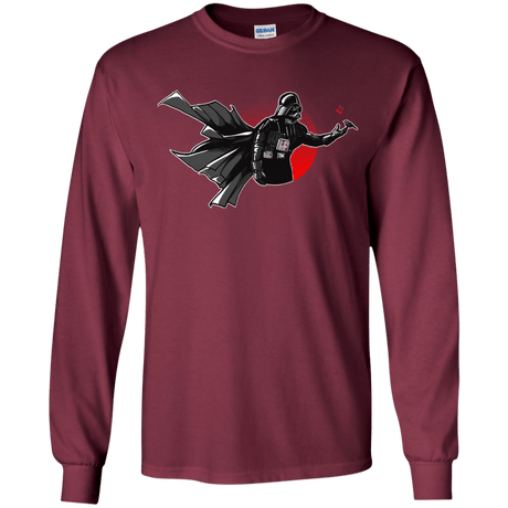 T-Shirts Maroon / YS Dark Enforcer Youth Long Sleeve T-Shirt