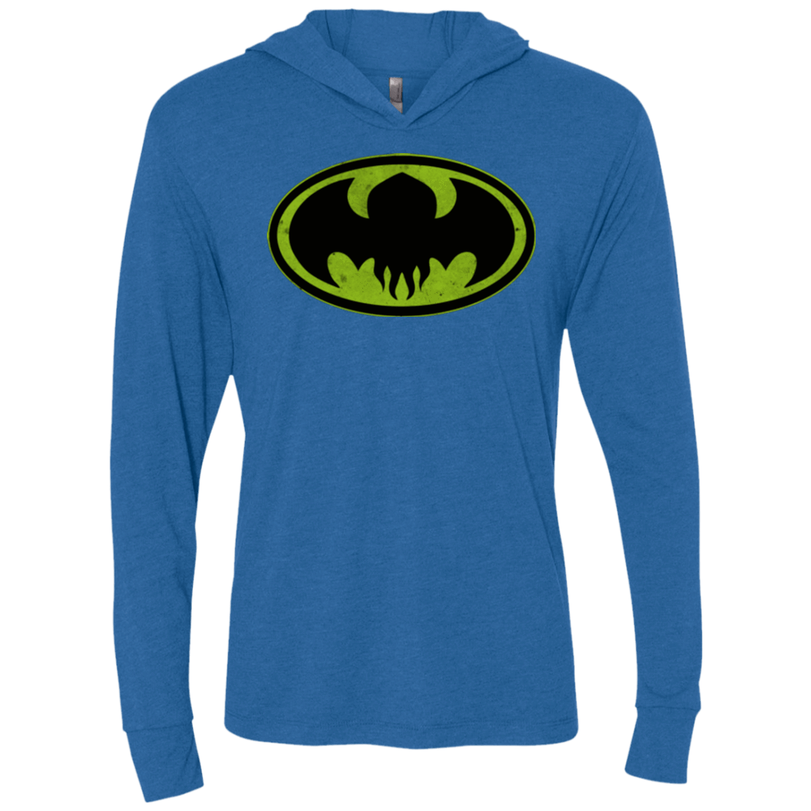 Dark God Rises Triblend Long Sleeve Hoodie Tee
