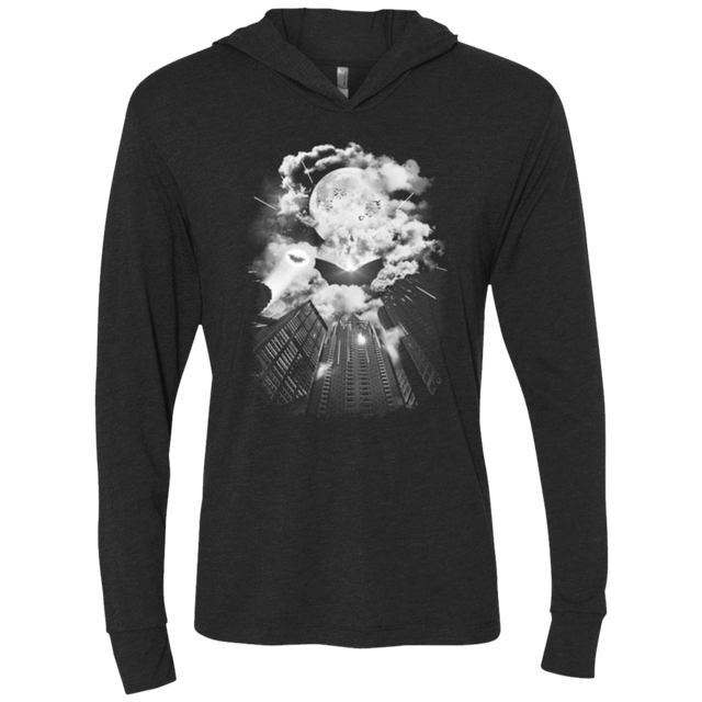 T-Shirts Vintage Black / X-Small Dark Guardian Triblend Long Sleeve Hoodie Tee