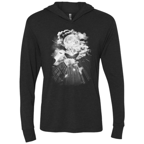 T-Shirts Vintage Black / X-Small Dark Guardian Triblend Long Sleeve Hoodie Tee