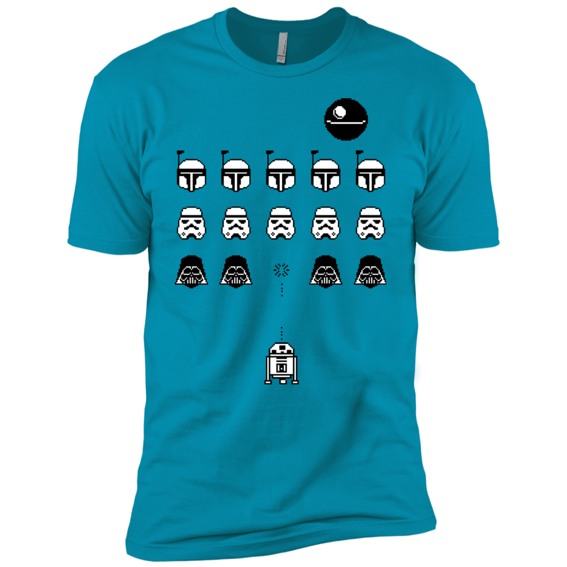 T-Shirts Turquoise / YXS Dark Invaders Boys Premium T-Shirt