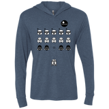 T-Shirts Indigo / X-Small Dark Invaders Triblend Long Sleeve Hoodie Tee