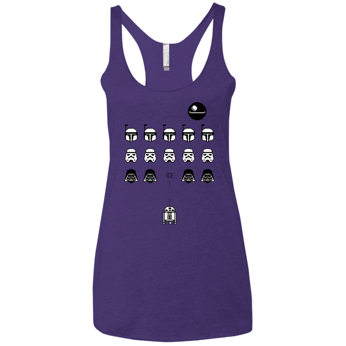 T-Shirts Purple / X-Small Dark Invaders Women's Triblend Racerback Tank