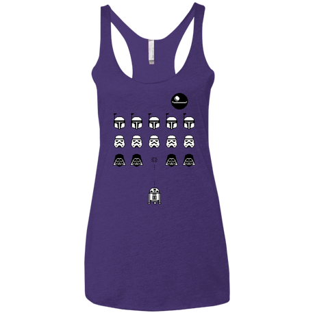 T-Shirts Purple / X-Small Dark Invaders Women's Triblend Racerback Tank