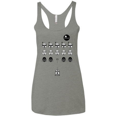 T-Shirts Venetian Grey / X-Small Dark Invaders Women's Triblend Racerback Tank