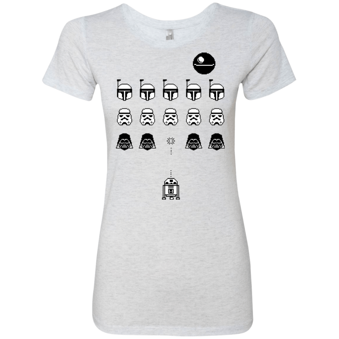 T-Shirts Heather White / Small Dark Invaders Women's Triblend T-Shirt