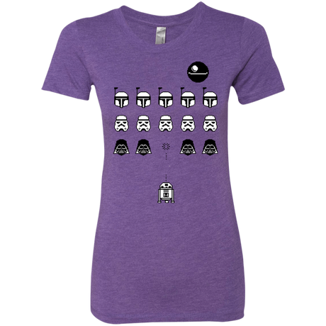 T-Shirts Purple Rush / Small Dark Invaders Women's Triblend T-Shirt