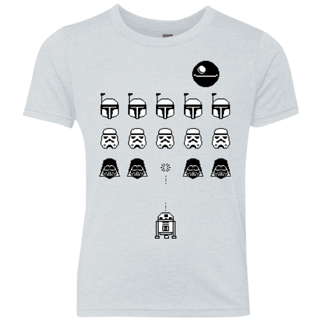 T-Shirts Heather White / YXS Dark Invaders Youth Triblend T-Shirt