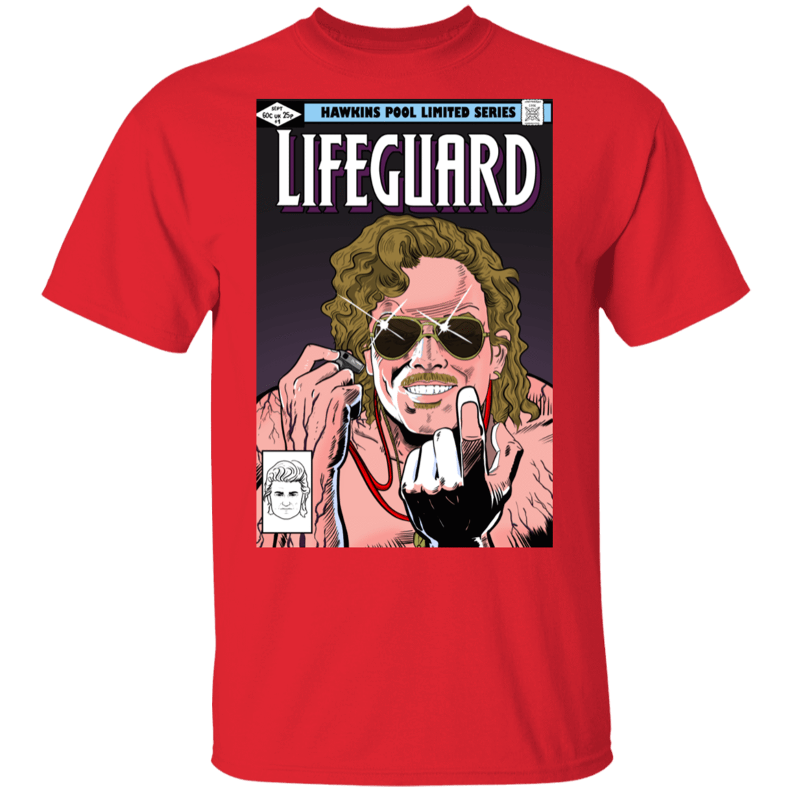T-Shirts Red / S Dark Lifeguard T-Shirt