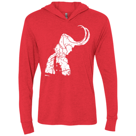 T-Shirts Vintage Red / X-Small Dark Lord Shadow Triblend Long Sleeve Hoodie Tee