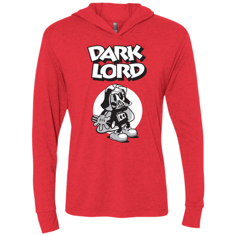 T-Shirts Vintage Red / X-Small Dark Lord Triblend Long Sleeve Hoodie Tee