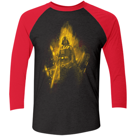 T-Shirts Vintage Black/Vintage Red / X-Small Dark matador Men's Triblend 3/4 Sleeve