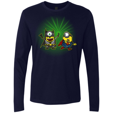T-Shirts Midnight Navy / Small Dark Minion VS False God Men's Premium Long Sleeve