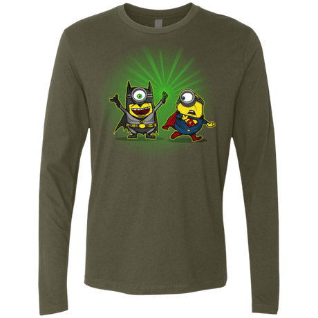 T-Shirts Military Green / Small Dark Minion VS False God Men's Premium Long Sleeve