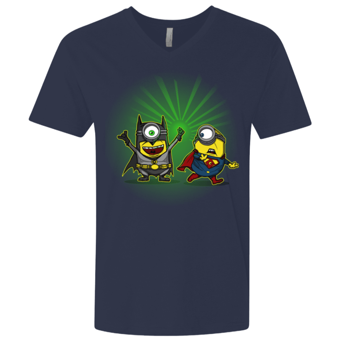 T-Shirts Midnight Navy / X-Small Dark Minion VS False God Men's Premium V-Neck
