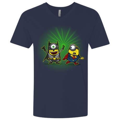 T-Shirts Midnight Navy / X-Small Dark Minion VS False God Men's Premium V-Neck