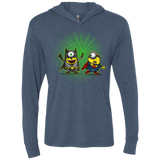 T-Shirts Indigo / X-Small Dark Minion VS False God Triblend Long Sleeve Hoodie Tee