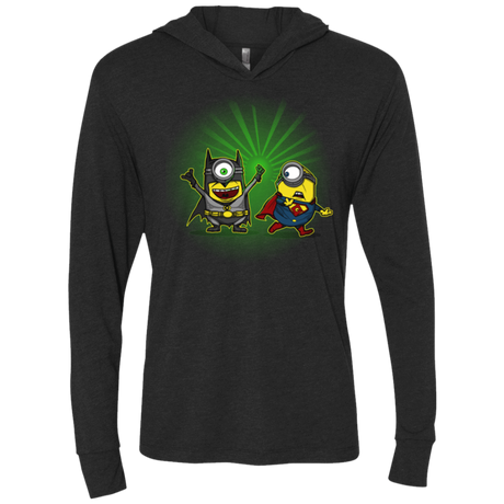 T-Shirts Vintage Black / X-Small Dark Minion VS False God Triblend Long Sleeve Hoodie Tee