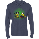 T-Shirts Vintage Navy / X-Small Dark Minion VS False God Triblend Long Sleeve Hoodie Tee